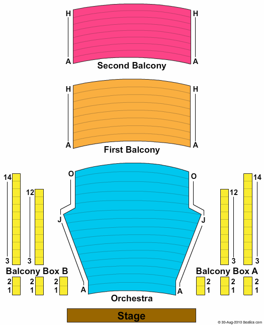 Newmark Theatre Seating Chart